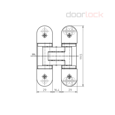 Петля скрытая Simonswerk Tectus TE 303 3D F1