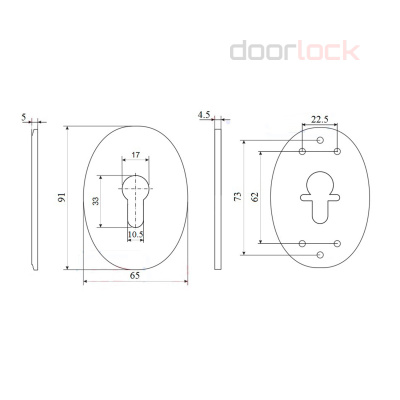 Ключевина для цилиндра DL S01/PZ