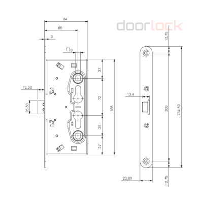Замок  DOORLOCK 1901