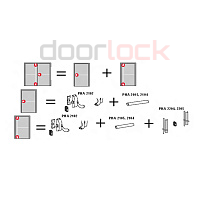 Верхняя и нижняя защелки dormakaba PHX 03
