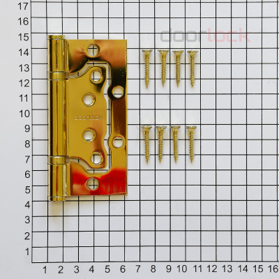 Петля карточная без врезки DOORLOCK H100/76/2BB 