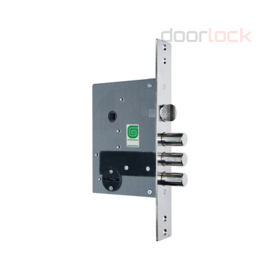 Замок дверной ГАРДИАН 50.11 сувальдный, длинный ключ, никелированный