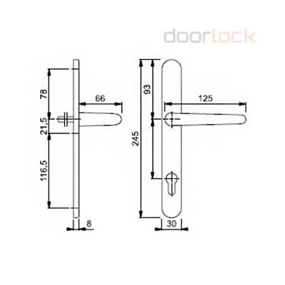 Ручка HOPPE E1310/3346(Denver)